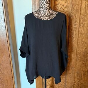 Andree by Unit - Black Oversized Blouse - Size M